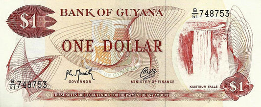 Guiana - 1 Dolar 1989 (# 21f)