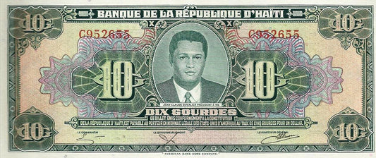 Haiti - 10 Gourdes 1979 (# 242a)