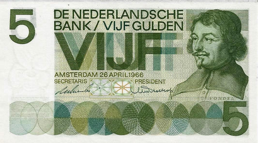 Holanda - 5 Gulden 1966 (# 90a)