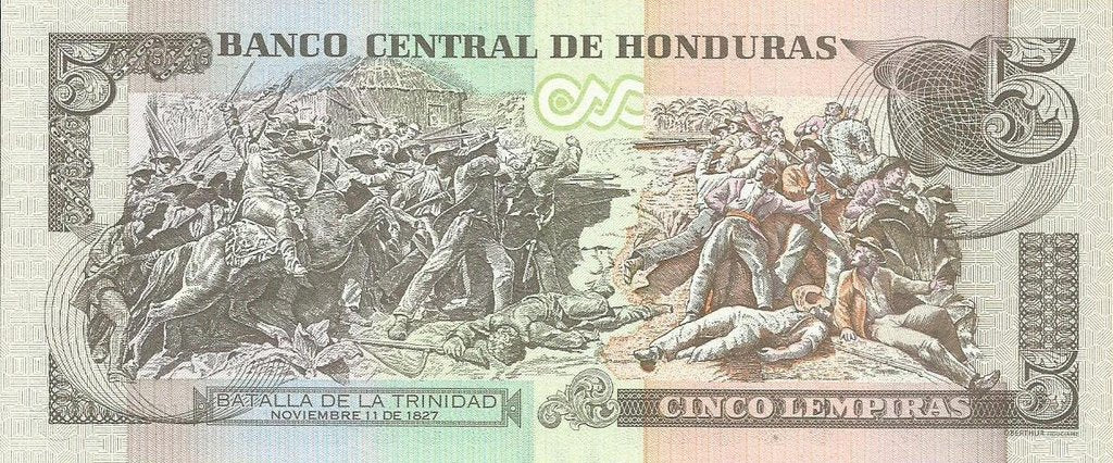Honduras - 5 Lempiras 2012 (# 98)