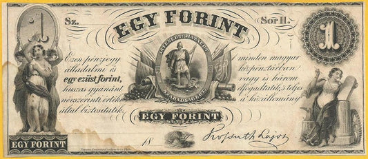 Hungria - 1 Forint 1852 (# S141r)
