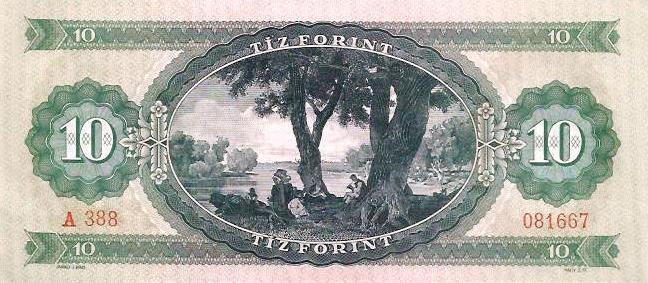 Hungria - 10 Forint 1969 (# 168d)
