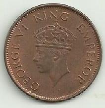 Ìndia Britanica - 1/4 Anna 1940 (Km# 530)