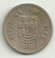 India Portuguesa - 4 Tangas 1934 (Km# 21)