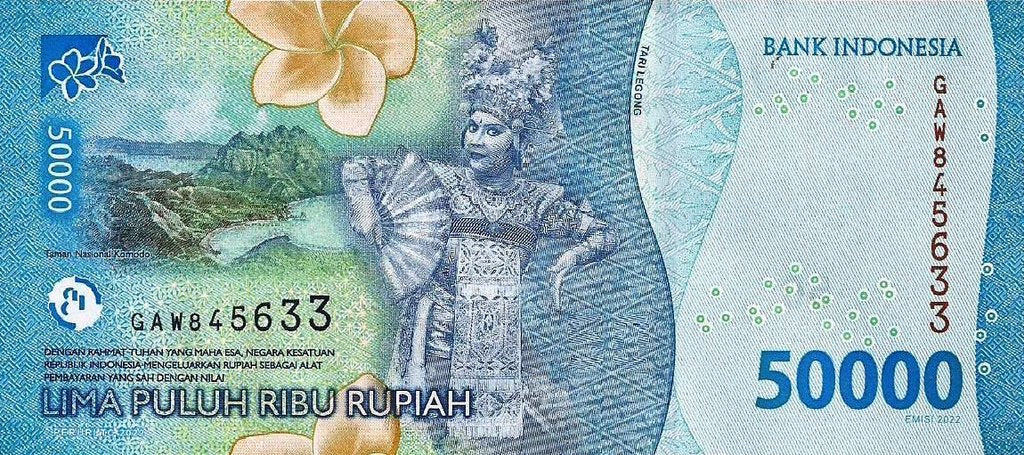 Indonesia - 50000 Rupias 2022 (# 167a)