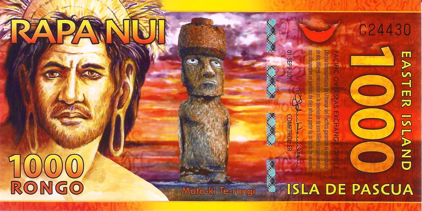Ilha Pascoa - 1000 Rongo 2011 (# Nl)