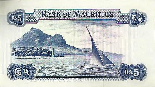 Mauricias - 5 Rupias 1967 (# 30c)