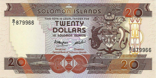 Ilhas Salomão - 20 Dolares 1986 (#16a)