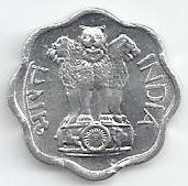 India - 2 Paisa 1976 (Km# 13)