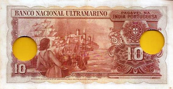 Ìndia Portuguesa - 10 Rupias 1945 (# 36)