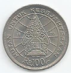 Indonésia - 100 Rupias 1978 (Km# 42)