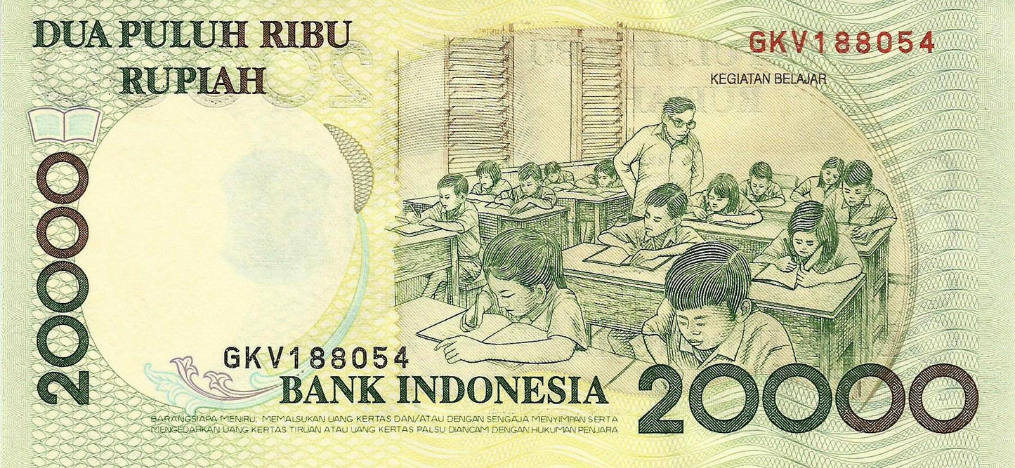 Indonesia - 20000 Rupias 2001 (# 138d)