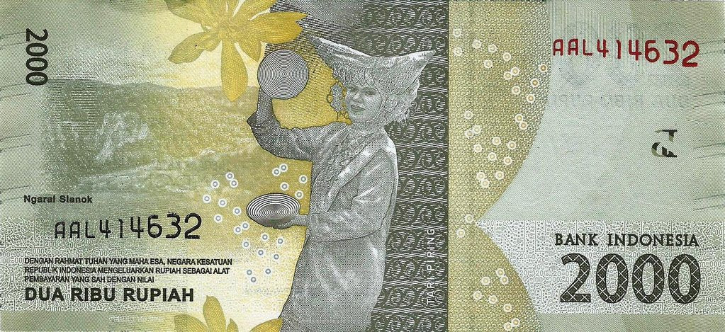 Indonesia - 2000 Rupias 2016 (# 155a)
