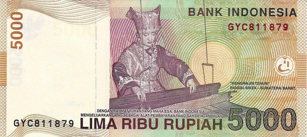 Indonesia - 5000 Rupias 2015 (# 142o)
