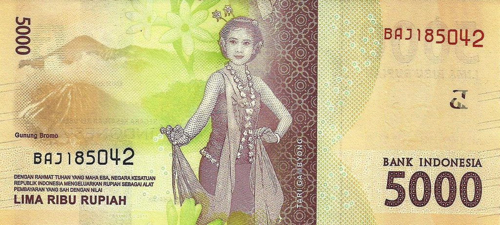 Indonesia - 5000 Rupias 2016 (# 156a)