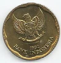 Indonésia - 500 Rupias 1992 (Km# 54)