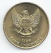 Indonésia - 50 Rupias 1996 (Km# 52)