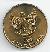 Indonesia - 50 Rupias 1998 (Km# 52)