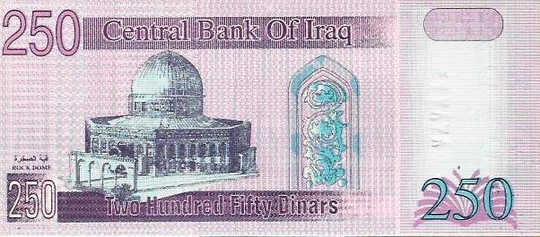 Iraque - 250 Dinares 2002 (# 88)