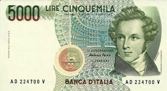 Italia - 5000 Liras 1985 (# 111c)