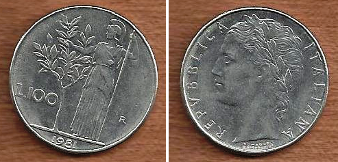 Itália - 100 Liras 1981 (Km# 96)