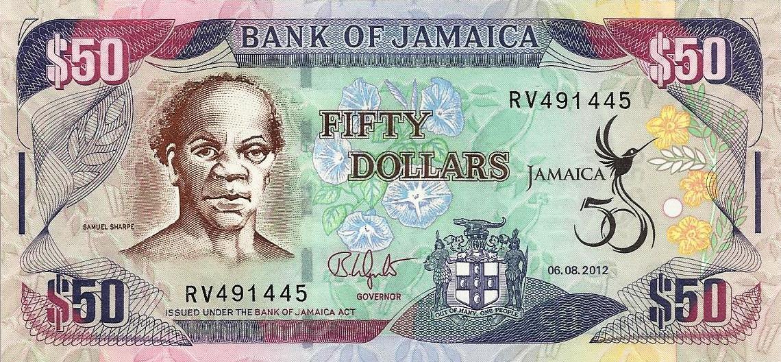 Jamaica - 50 Dolares 2012 (# 89)