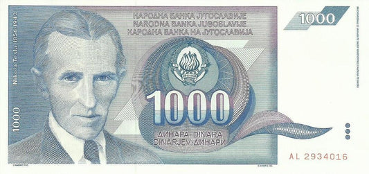 Jugoslavia - 1000 Dinara 1991 (# 110)