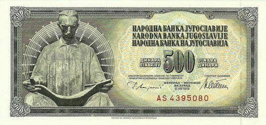 Jugoslavia - 500 Dinara 1978 (# 91a)