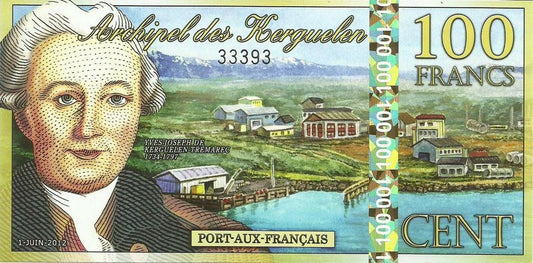 Ilhas Kerguelen - 100 Francos 2012 (# A1c)