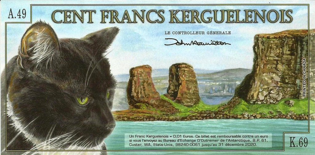 Ilhas Kerguelen - 100 Francos 2012 (# A1c)