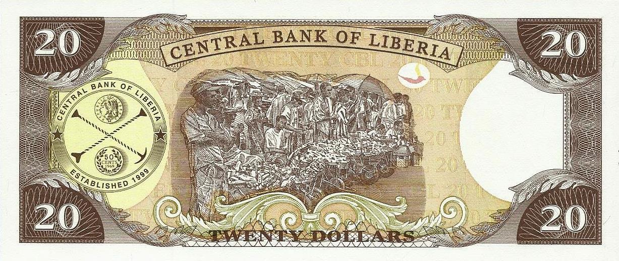 Liberia - 20 Dolares 2009 (# 28d)