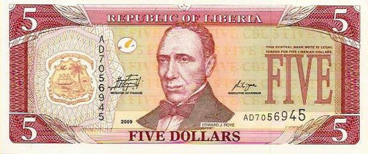 Liberia - 5 Dolares 2009 (# 26d)