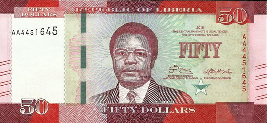 Liberia - 50 Dolares 2016 (# 34)