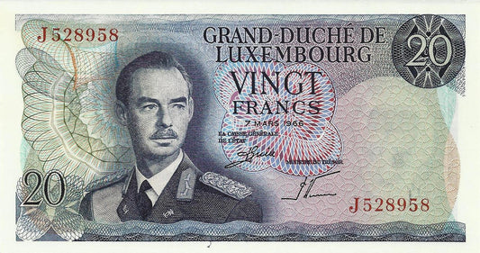 Luxemburgo - 20 Francos 1966 (# 54a)