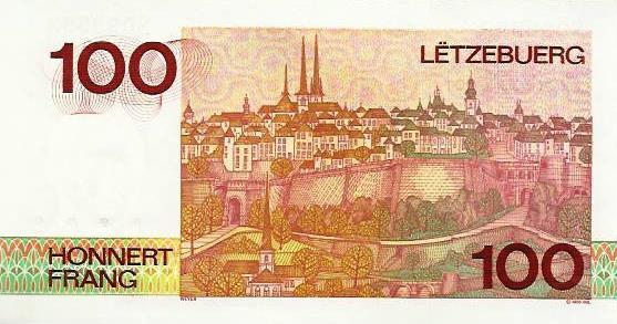 Luxemburgo - 100 Francos 1986 (# 58b)