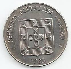 Macau - 5 Patacas 1983 (Km# 24.1)