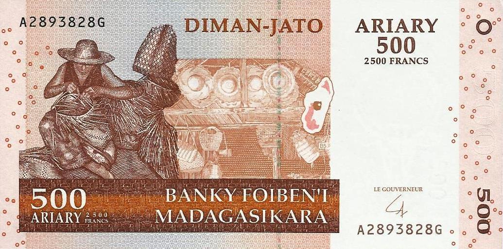 Madagascar - 500 Francos 2004 (# 88)