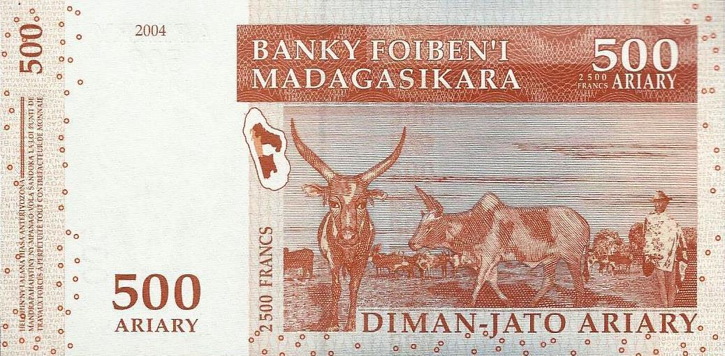 Madagascar - 500 Francos 2004 (# 88)