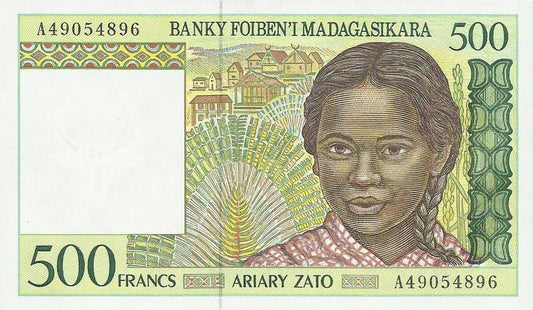 Madagascar - 500 Francos 1994 (# 160)