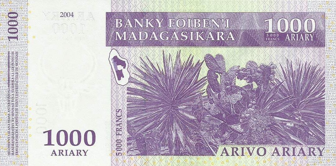 Madagascar - 1000 Francos 2004 (# 89b)