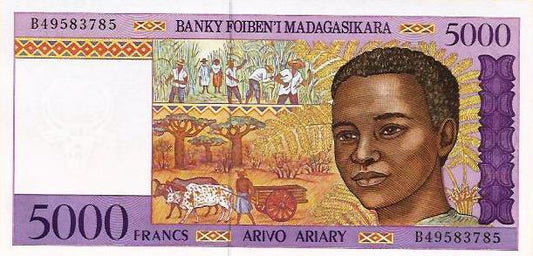 Madagascar - 5000 Francos 1995 (# 78a)