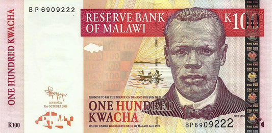 Malawi - 100 Kwacha 2009 (# 54d)