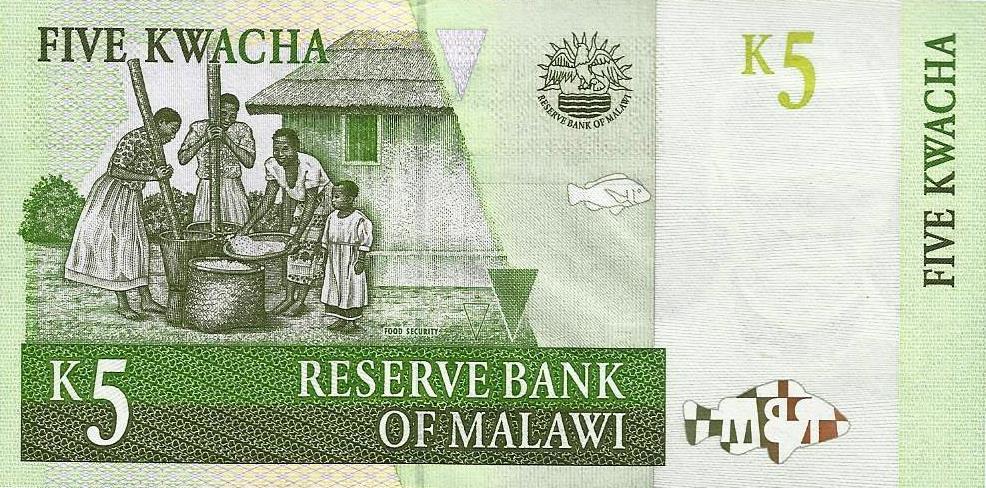 Malawi - 5 Kwacha 1997 (# 36)