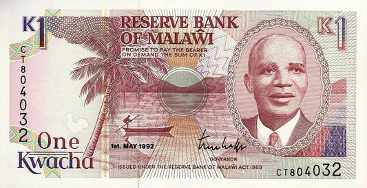 Malawi - 1 Kwacha 1992 (# 23)