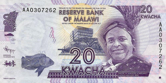 Malawi - 20 Kwacha 2012 (# 57)