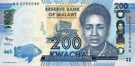 Malawi - 200 Kwacha 2012 (# 60)