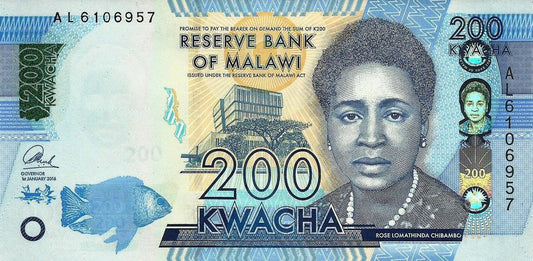 Malawi - 200 Kwacha 2016 (# 60c)