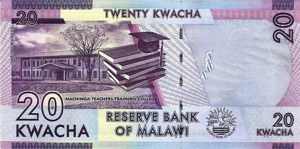 Malawi - 20 Kwacha 2016 (# 63c)