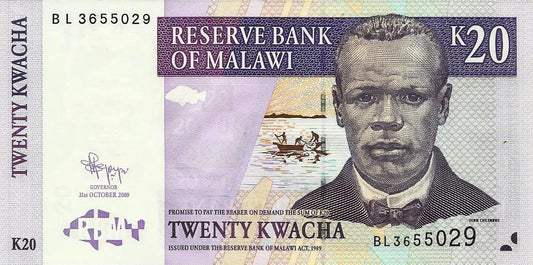 Malawi - 20 Kwacha 2009 (# 52e)