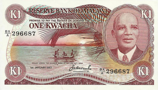 Malawi - 1 Kwacha 1983 (# 14f)